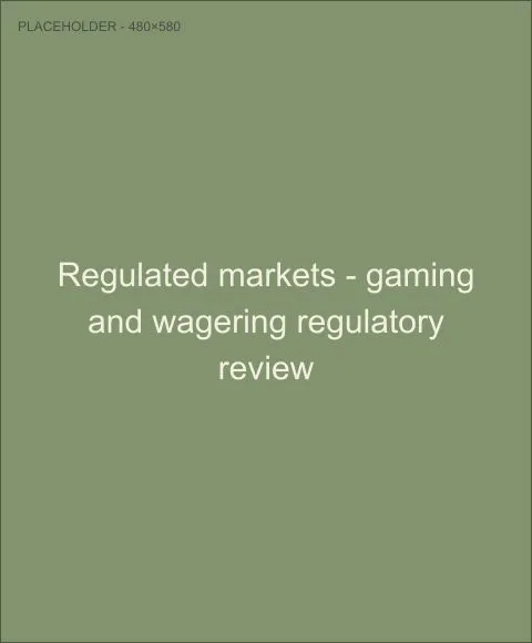 Casino gaming floor, representing the regulated markets sector